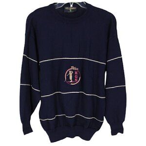 Kellerman KGS Golf Blue Long Sleeve Pullover Sweater Wool Blend Large